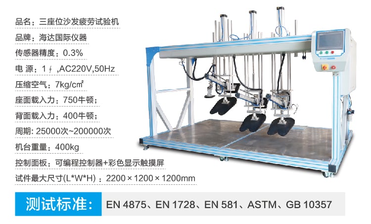 三座位沙發(fā)疲勞試驗(yàn)機(jī)-06